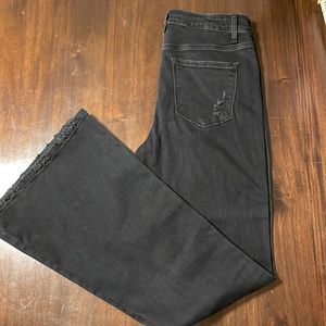 Flying Monkey High Rise Flare Black Jeans